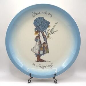 Holly Hobbie Collector Plate Vtg 1970s Start Each Day In A Happy Way
